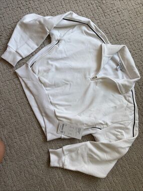 forever fleece 1/2 zip Athleta crop